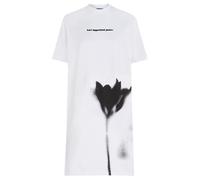 Karl Lagerfeld Jeans, Femme, Robe T-Shirt À Logo, Coupe Régulière, Blanc, M