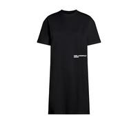 KARL LAGERFELD JEANS Femme Robe T-Shirt Karlism Coupe Régulière, Noir, L