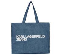 KARL LAGERFELD JEANS Logo Shopper Denim Washed Mid Blue - Taille unique, Washed Mid Blue, Style contemporain