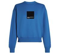 Karl Lagerfeld Jeans, Femme, Sweat À Logo Encadré, Coupe Classique, Bleu, S