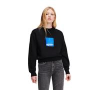 KARL LAGERFELD JEANS Regular Logo Sweat Maillot de survêtement, Noir, L Femme