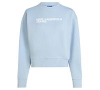 KARL LAGERFELD JEANS Femme Sweat À Logo Essential Coupe Régulière, Bleu, M