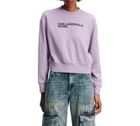 Karl Lagerfeld Jeans, Femme, Sweat À Logo Essential, Coupe Régulière, Violet, M