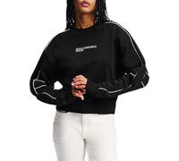 Karl Lagerfeld Jeans, Femme, Sweat À Passepoil Court Et Relaxé, Coupe Relaxée, Noir, S