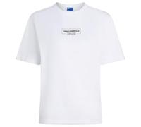 Karl Lagerfeld Jeans Outline Logo Regular Fit Short Sleeve T-shirt Blanc XL Femme