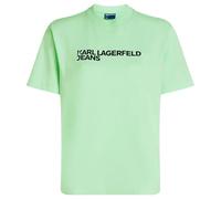 KARL LAGERFELD JEANS Regular Short Sleeve Essential Tee T-Shirt, Bleu Mers du Sud, S Femmes