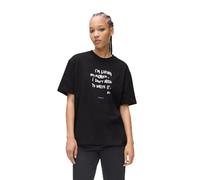 KARL LAGERFELD JEANS Femme T-Shirt Karlism À Manches Courtes Coupe Décontractée, Noir, XL