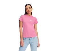 Karl Lagerfeld Jeans, Femme, T-Shirt Slim À Manches Courtes Essentail Avec Petit Logo, Coupe Slim, Violet, L
