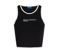 KARL LAGERFELD JEANS Haut noir / blanc, Taille XS