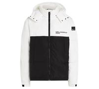 Karl Lagerfeld Jeans Homme Colorblock Puffer Black/White XL