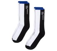 KARL LAGERFELD JEANS Homme Colour Block Socks (2 Pack) White/Black One size