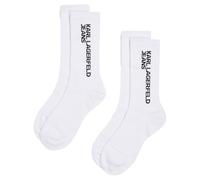 KARL LAGERFELD JEANS Homme Essential Logo Socks Set (2 Pack) Blanc 38/42