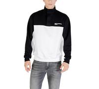 Karl Lagerfeld Jeans Homme Regular Blocked Half Zip Sweatshirt Black/White S