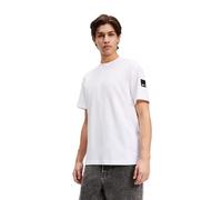 KARL LAGERFELD JEANS Homme Regular Rubber Patch T-Shirt Blanc M