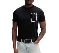 Karl Lagerfeld Jeans T-shirt slim manches courtes B2M17046 logo encadré Homme Noir M