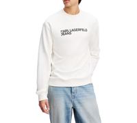 KARL LAGERFELD JEANS Regular Essential Logo Sweat Maillot de survêtement, Blanc, M Homme