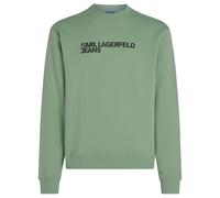 KARL LAGERFELD JEANS, Homme, Sweat À Logo Essential, Coupe Régulière, Vert Granit, L