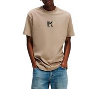 KARL LAGERFELD JEANS Regular Short Sleeve Logo Tee T-Shirt, Desert Taupe, XS Hommes