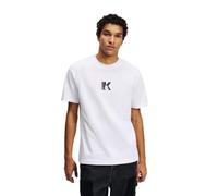 KARL LAGERFELD JEANS, Homme, T-Shirt À Manches Courtes avec Logo K, Coupe Régulière, Blanc, XS