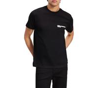 KARL LAGERFELD JEANS KLJ Slim Short Sleeve Essential Logo Tee T-Shirt, Noir, S Homme