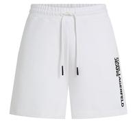 Karl Lagerfeld Jeans Hommes Text Logo Sweatshort White XL