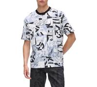 KARL LAGERFELD JEANS, Homme, T-Shirt Décontracté À Manches Courtes, Imprimé sur L'Ensemble, Coupe Décontracté, Multicolore, M