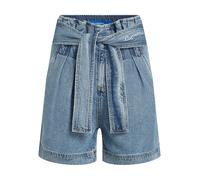 Karl Lagerfeld Jeans Femme High Rise Denim Belt Short Washed Mid Blue 28