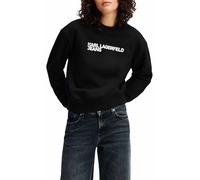 KARL LAGERFELD JEANS Regular Essential Logo Sweat Maillot de survêtement, Blanc, M Femme