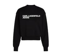 KARL LAGERFELD JEANS Regular Essential Logo Sweat Maillot de survêtement, Noir, L Femme