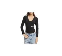 KARL LAGERFELD JEANS Long Sleeve Body T-Shirt, Noir, M Femmes