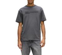 Karl Lagerfeld Jeans, Men's, Short Sleeve Essential Logo Tee, Regular Fit T-Shirt, Gris, S Hommes