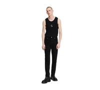 KARL LAGERFELD JEANS Mid Rise Slim Denim Jeans, Stay Black, 32W x 34L Hommes