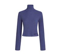 KARL LAGERFELD JEANS Pull-over 'Plisse' bleu foncé / noir, Taille S