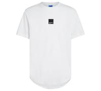 Karl Lagerfeld Jeans Regular Curved Hem Slub Tee T-Shirt, Blanc, S Hommes