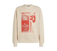 KARL LAGERFELD JEANS Sweat-shirt beige / rouge sang, Taille XXL