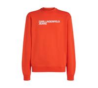 KARL LAGERFELD JEANS Sweat-shirt rouge / blanc, Taille M