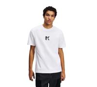 Karl Lagerfeld T-shirt homme à manches courtes Logo K – coupe régulière, blanc, S