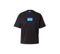 Karl Lagerfeld Jeans, Femme, T-Shirt À Manches Courtes Et Logo Encadré, Coupe Standard, Noir, M