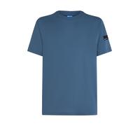 KARL LAGERFELD JEANS Homme T-Shirt À Manches Courtes avec Patch en Caoutchouc Coupe Régulière, Bleu, XL