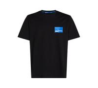 KARL LAGERFELD JEANS, T-Shirt Homme À Manches Courtes avec Logo Encadré, Coupe Régulière, Noir, L