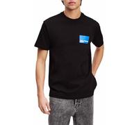 KARL LAGERFELD JEANS Regular Short Sleeve Logo Tee T-Shirt, Noir, L Homme