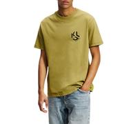 KARL LAGERFELD JEANS, T-Shirt Homme À Manches Courtes avec Logo Monogramme, Coupe Régulière, Vert Olive, L