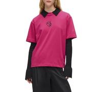 Karl Lagerfeld Jeans, T-Shirt Monogramme régulier pour Femme, Coupe régulière, Very Berry, XL, Rose, XL