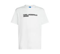 KARL LAGERFELD JEANS, Homme, T-Shirt À Manches Courtes avec Logo Essentiel, Coupe Régulière, Blanc, L