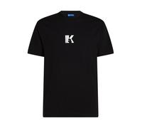 Karl Lagerfeld Jeans - T-shirt manches courtes A1M17044 - Noir, logo K, Homme - Taille S