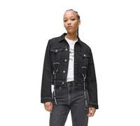 KARL LAGERFELD JEANS, Veste En Jean À Nouer En Dentelle, Coupe Classique, Pour Femme, Noir, L