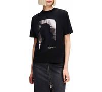 Karl Lagerfeld Jeans Women Regular Short Sleeve Karl T-Shirt Black S