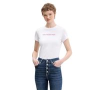 Karl Lagerfeld Jeans, Women's, Short Sleeve Reflection Tee, Slim Fit T-Shirt, Blanc, M Femmes