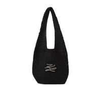 Karl Lagerfeld - K/Autograph-patch Crochet Tote Bag - Femme - Sacs - Noir - Taille: ONE Size