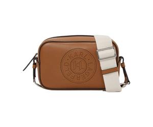 Karl Lagerfeld - K/Circle Camera Bag Perforated - Femme - Sacs - Brun - Taille: ONE Size